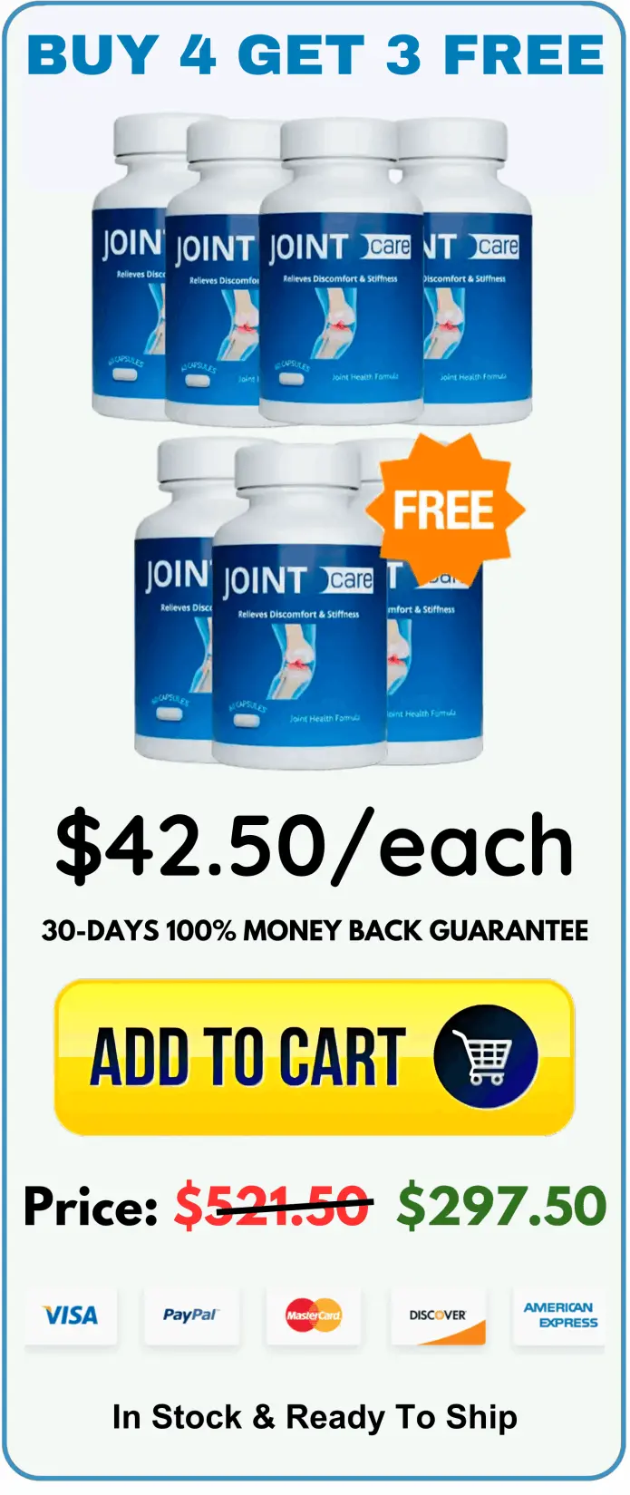  Joint Care offer package price 